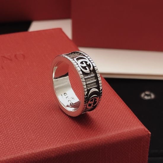 Gucci Vintage Silver Brass Ring