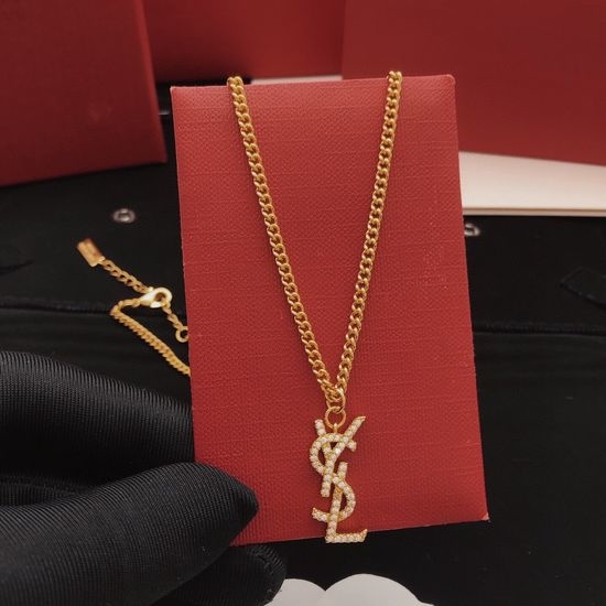 Yves Saint Laurent YSL Latest Letter Necklace