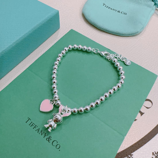Tiffany & Co. Sterling silver classic bracelet couple style