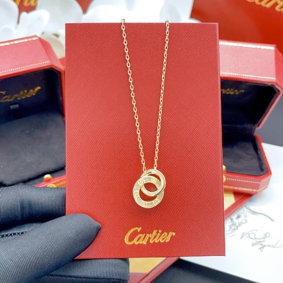 Cartier Diamond Inlaid Circular Necklace