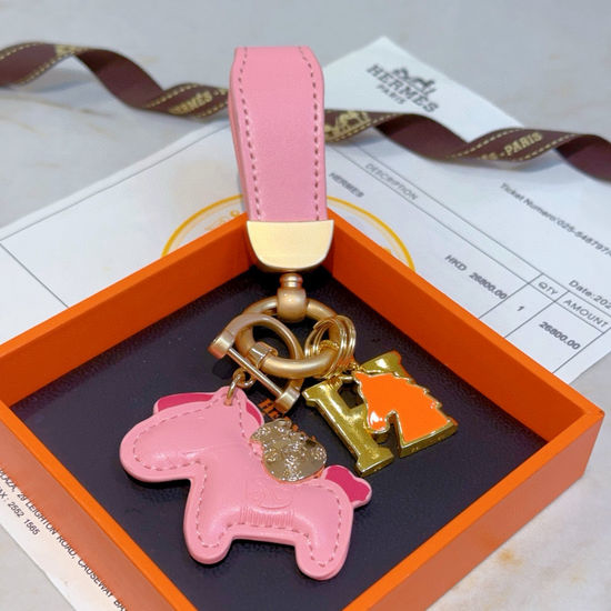 Hermes Woven Handmade Pendant Keychain