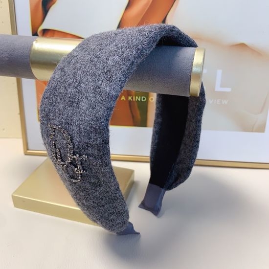 Christian Dior CD Wide Cashmere Hair Hoop Premium Casual