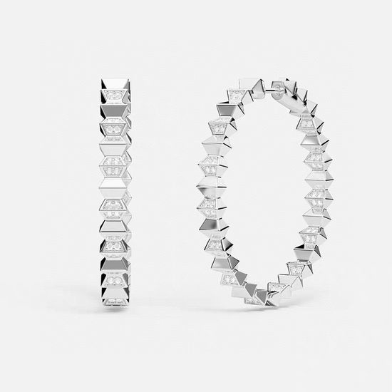 Apm monaco Wavy Circle Hoop Dangle Fashion Earrings
