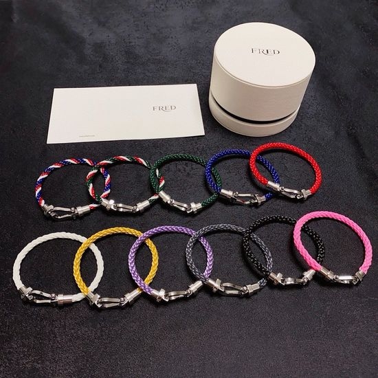 Fred Nylon Rope Horseshoe Bangle Clasp
