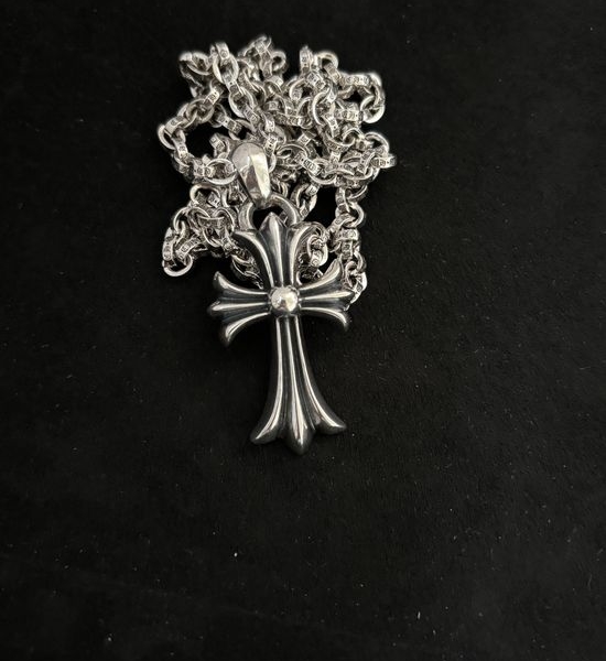 Chrome Hearts Classic Letter Cross Pendant Necklace