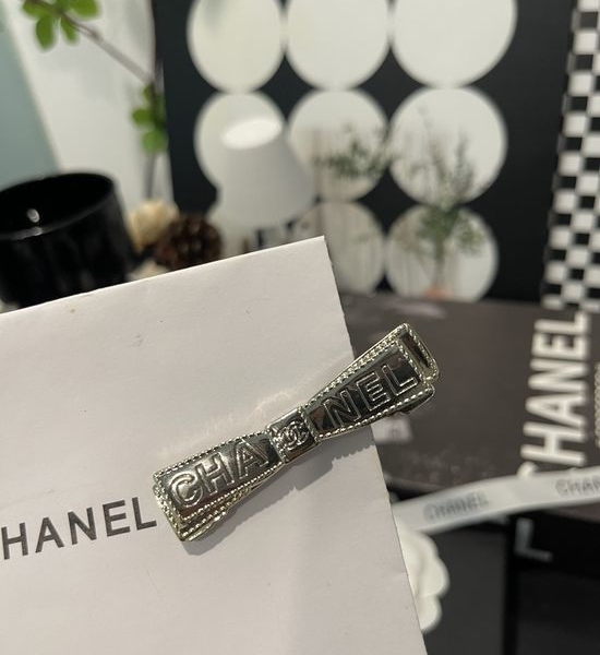Chanel Bowknot Pattern Hair Clip Stylish Accessory