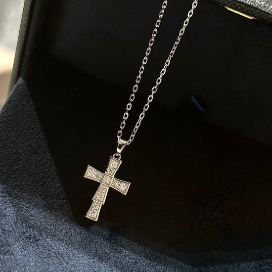 Bottega Veneta BV Cross Pendant Necklace