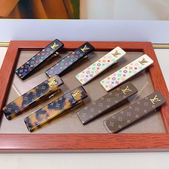 Louis Vuitton LV Acrylic Colorful Hair Bang Clips