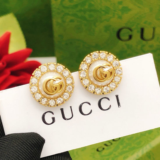 Gucci Classic Gold Round Stud Earrings