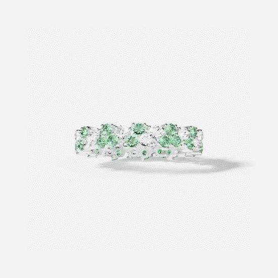 Apm monaco Light Green Waterdrop Ring Elegant Jewelry