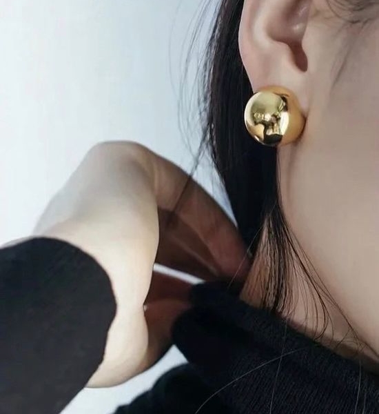 Celine Classic Glossy Vintage Stud Earrings