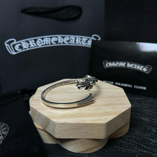 Chrome Hearts Vintage Classic Curved Bangle Bracelet
