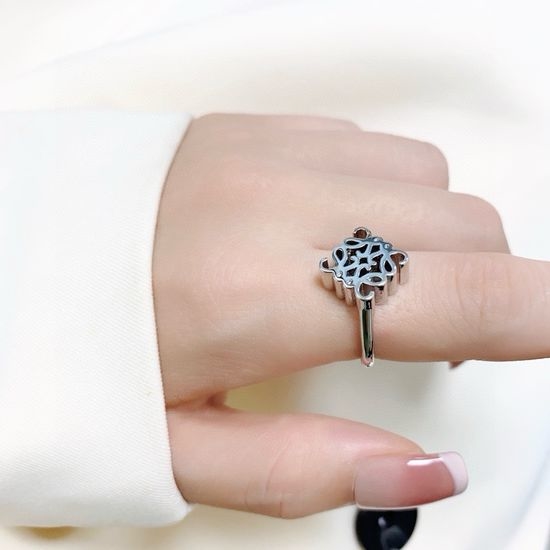 Loewe Hollow Gold Open Ring
