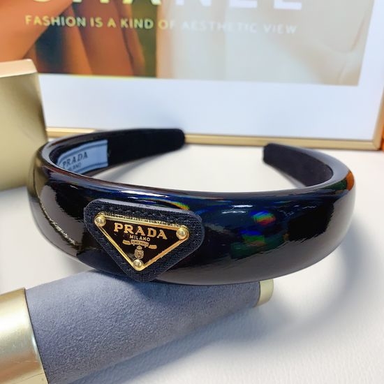 Prada Simple Patent Leather Hair Hoop