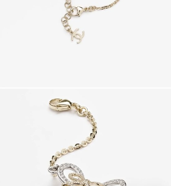 Chanel Bowknot Inlaid Adjustable Chain Bracelet