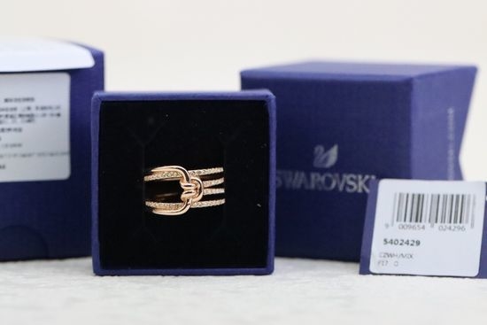 Swarovski Twist Knot Crystal Embellished Elegant Ring