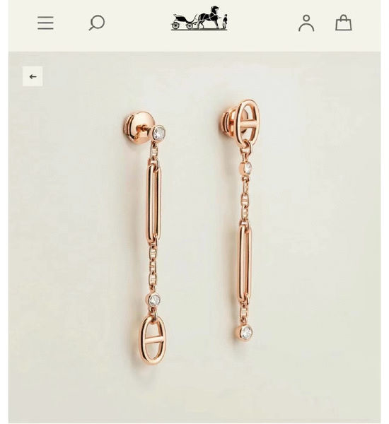Hermes Pig Nose Stud Earrings Elegant Design