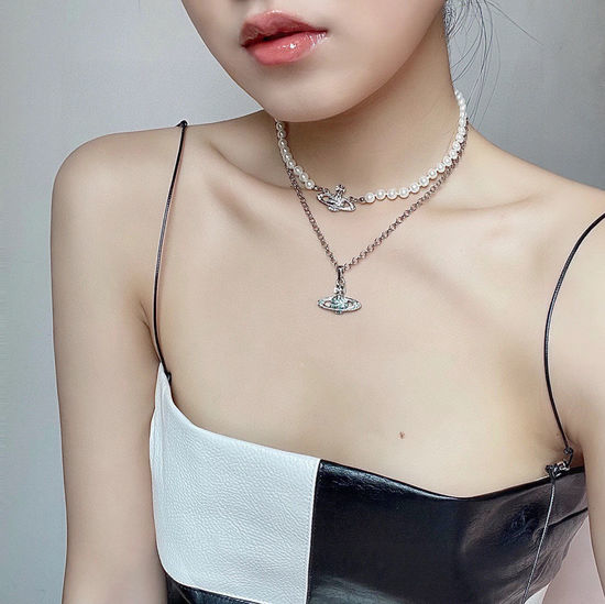 Vivienne Westhood Saturn Ring Pendant Necklace