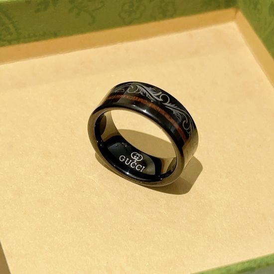 Gucci Classic Handmade Double G Pattern Ring