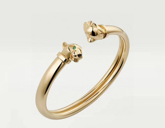 Cartier 18K Gold Plated Panther Bangle