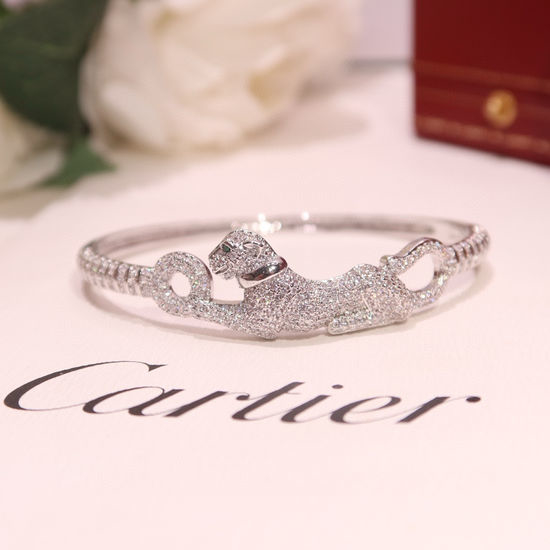 Cartier Full Diamond Panther Body Bangle