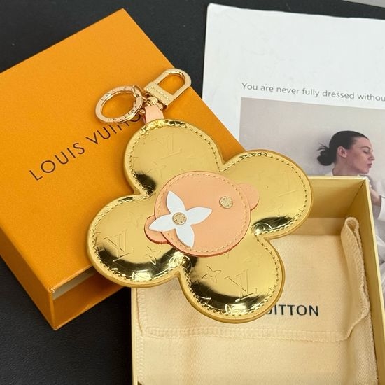 Louis Vuitton LV Sunflower Keychain Monogram Mirror Bag Ornament Pendant