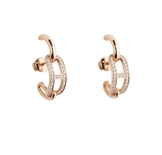 Hermes Pig Nose Shape Stud Earrings Fashion Jewelry