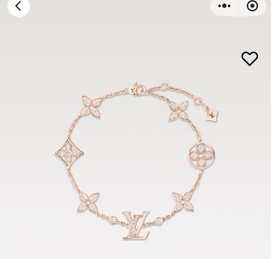 Louis Vuitton LV Delicate Floral Motif Bracelet