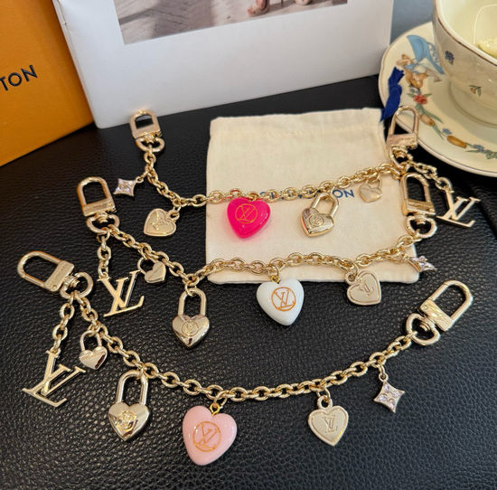 Louis Vuitton LV Heart Pattern Bag Chain Accessory