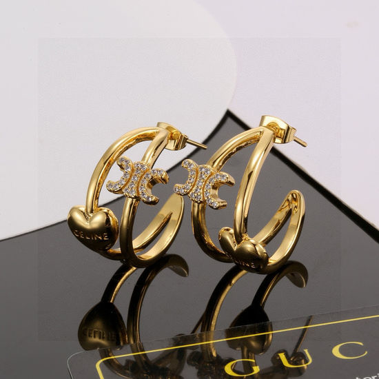 Celine Unique Design Stud Earrings