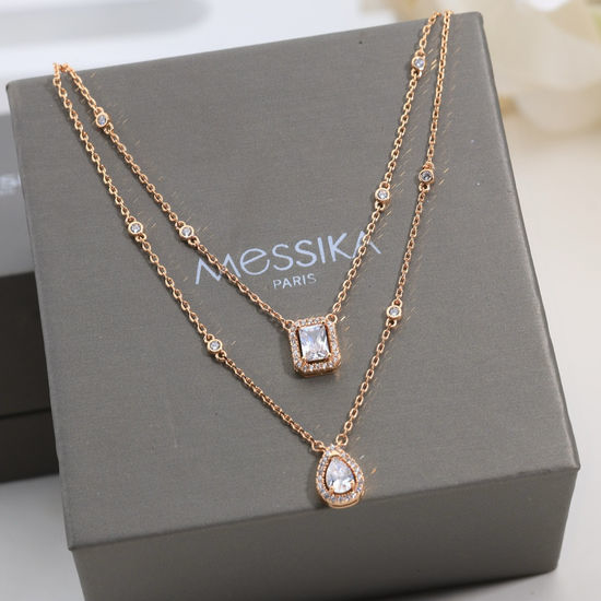 Messika Triple Motif Delicate Necklace