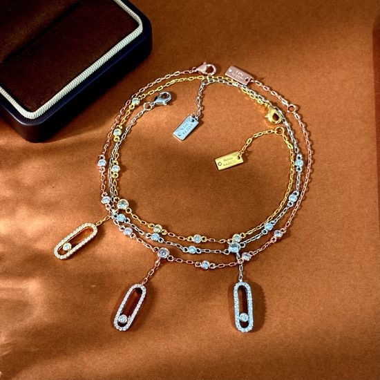 Messika Hollow Diamond Anklet