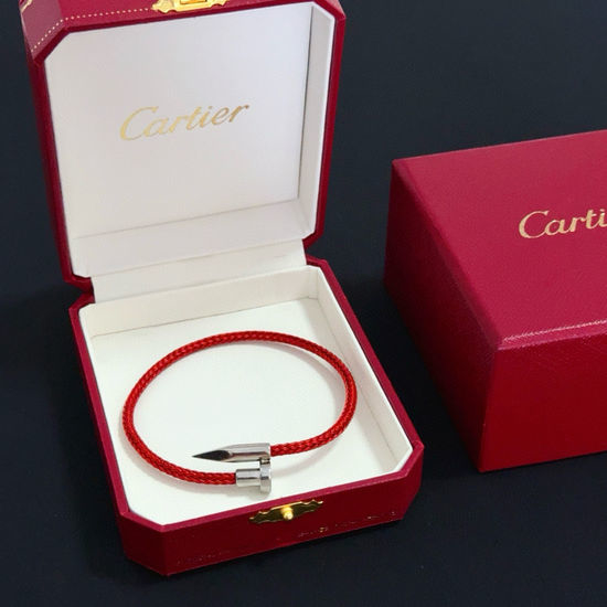 Cartier Diamond Inlaid Gold Bracelet Rope