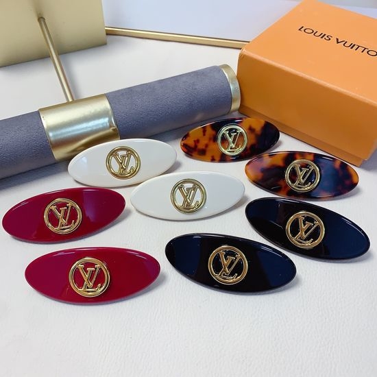 Louis Vuitton LV Acetate Spring Hair Clips Pair