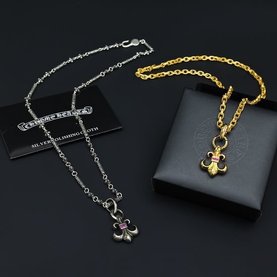 Chrome Hearts Twisted Chain Vintage Pattern Necklace