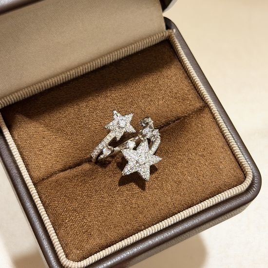 Chanel Star Adjustable 925 Silver Ring