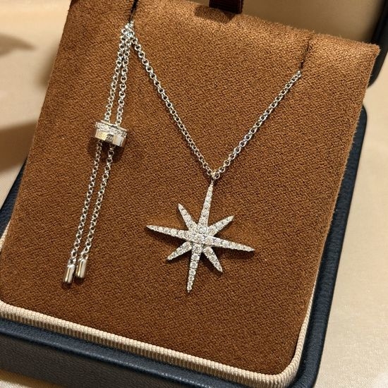 Apm monaco Star Pendant Sterling Silver Necklace