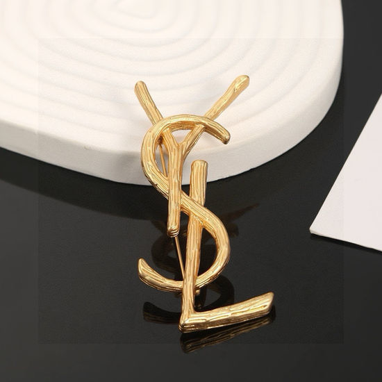 Yves Saint Laurent YSL Sparkling Exquisite Decorative Brooch