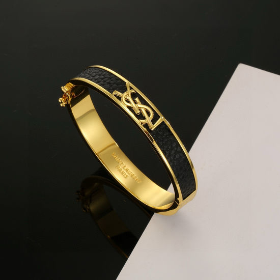 Yves Saint Laurent YSL Premium Cowhide Shiny Classic Bangle