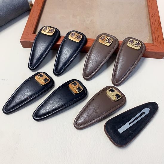 Celine Soft Leather Hair Clips Set