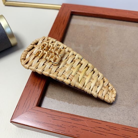 Miu Miu Woven Hair Side Clip