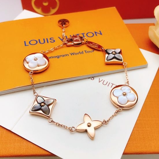 Louis Vuitton LV Rose Gold Mother of Pearl Bracelet