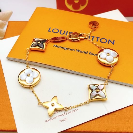 Louis Vuitton LV Mother of Pearl Brass Bracelet