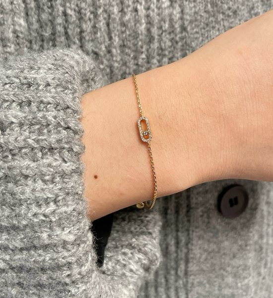 Messika Single Diamond Movable Bracelet