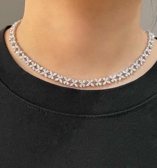 Graff Full Diamond Butterfly Necklace