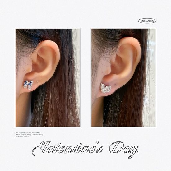 Harry Winston Gradient Blue Diamond Stud Earrings