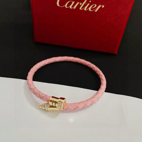 Cartier Nail Bangle Diamond Inlay Gold Material