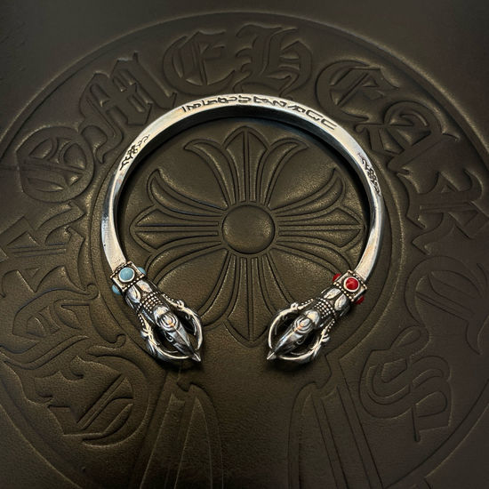 Chrome Hearts Vintage Retro Bracelet with Cross Design