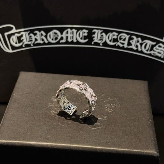 Chrome Hearts Vintage Cross Pattern Open Ring Jewelry