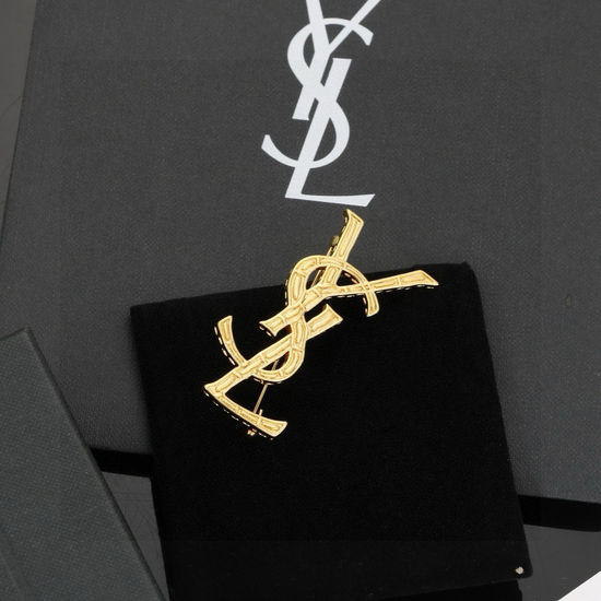 Yves Saint Laurent YSL Elegant Chic Design Brooch